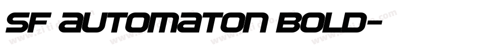 SF Automaton Bold字体转换